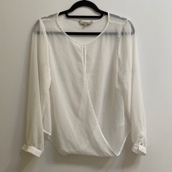 RW&CO Chiffon Wrap Blouse - Picture 1 of 5